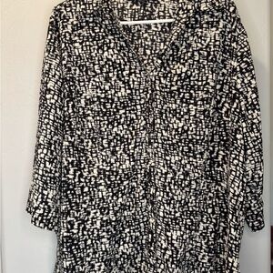 Chic Black and White Club Z Collection Top